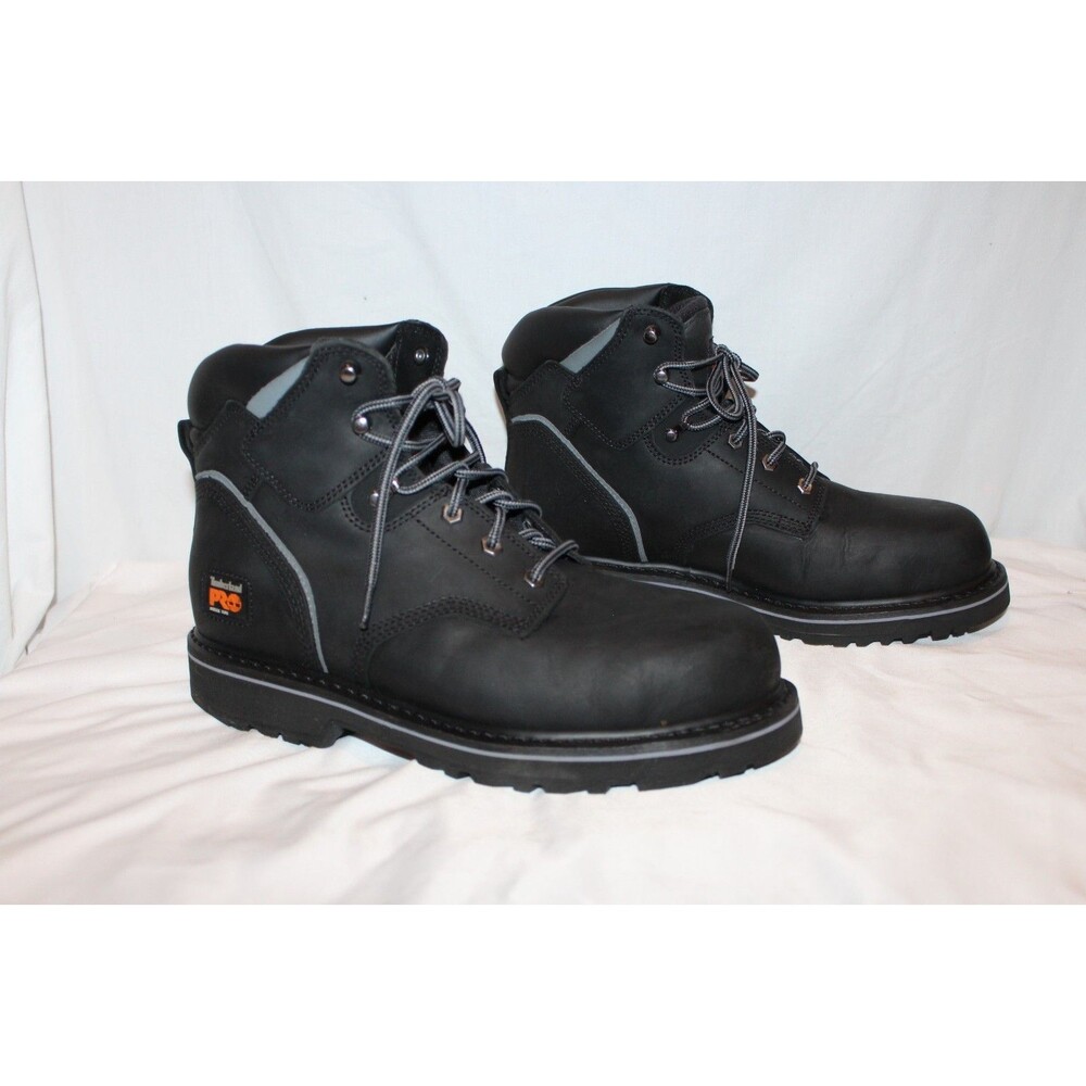 Timberland PRO Men's PIT BOSS 6" Steel Safety Toe Work Boots Black Sz 12 NIB